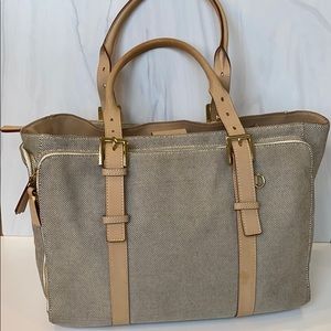 India Hicks London Gold Duchess Work Tote Laptop